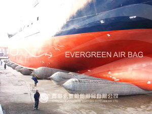 Launching Oil Tanker “WISBY TANKERS AB” with Evergreen Airbags