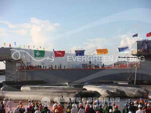Launching Floating Dry Docks by Airbags in Vietnam