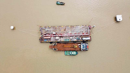 Pneumatic fenders for CNTIC VPOWER power projects in Myanmar