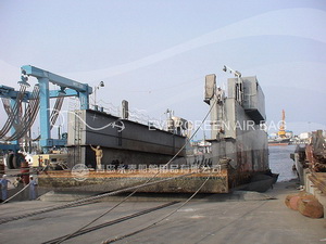 Landing Floating Dock using Evergreen Marine Airbags