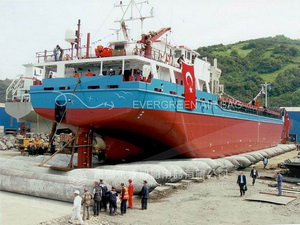 Chemical Tanker Ship Launching with Evergreen Marine Airbag in Turkey 1 Chemical Tanker Ship Launching with Evergreen Marine Airbag in Turkey