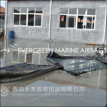 Hydraulic burst test of ship launching Marine Airbags