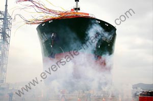 DWT 20800 cargo ship “Dong Hong Hang 3” was launched with Evergreen airbags