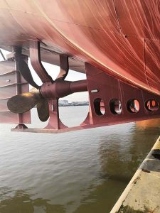 DWT 6800 Tons Cargo ship launched with evergreen marine airbags