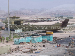 Long Distance 500m Moving and Launching by Evergreen Ship Airbags