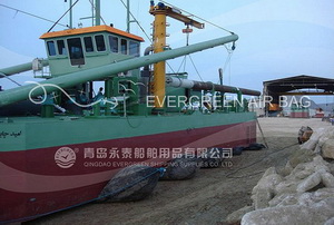 Dredger Launching by Evergreen Ship Launching Airbags
