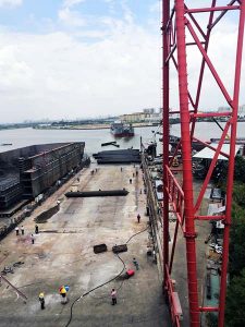 DWT 6800 Tons Cargo ship launched with evergreen marine airbags