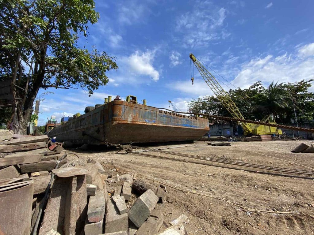 Used ship launching airbags for Northbay Construction Services,Philippines