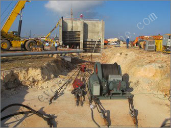 Concrete Pump House Launching with evergreen airbags