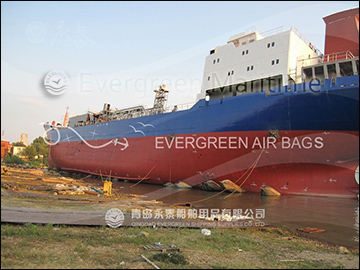 Danube River Salvage Project-6500 CBM LPG Vessel Re-launch with evergreen airbags