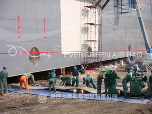 Launching Floating Dry Docks by Airbags in Vietnam