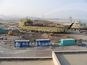 Long Distance 500m Moving and Launching by Evergreen Ship Airbags
