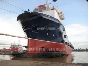 AHTS Vessel Launching with Evergreen Marine Airbags in Indonesia