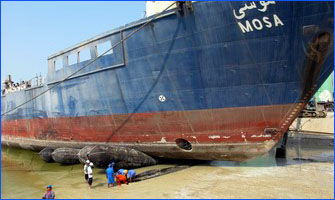 General introduction of Ship launching and hauling with marine airbags