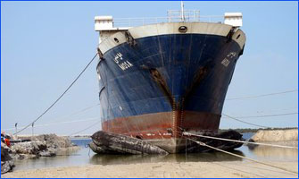 General introduction of Ship launching and hauling with marine airbags