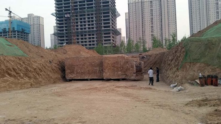 Relocates underground bunkers with airbag technology