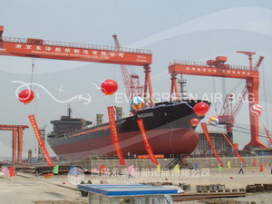 Bulk Carrier ‘Brasschaat’ launched with Evergreen Airbags